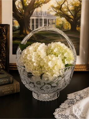 Vintage Fifth Avenue Crystal Basket | Made in Poland